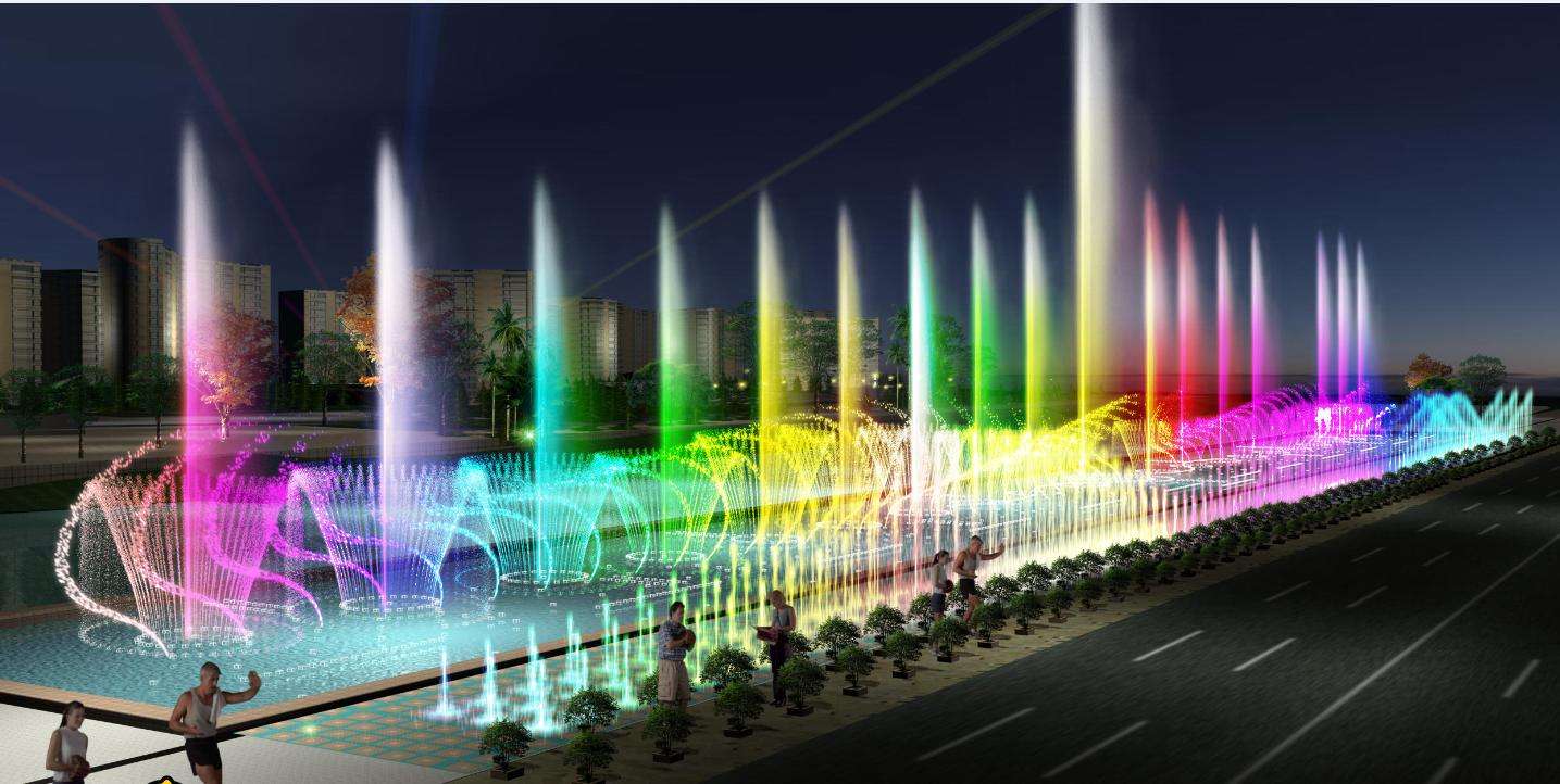 彩色音乐喷泉工程
